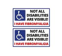 NA I Have Fibromyalgia Stickers, Disability Disabled Vinyl Sticker Decal for Car Truck Window Bumper 2Pcs 5inches