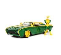 NA - Jada - Marvel Loki 1963 Ford Thunderbird 1 24 with Figure Die-Cast - O59z