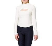 NA-KD Cut Out Chest Detail Top, Offwhite, XX-Large