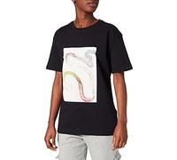 NA-KD Printed Loose Fit T-shirt, Black, X-Small