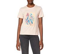 NA-KD Printed T-Shirt, Pink, Medium