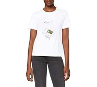 NA-KD Printed T-Shirt, White, X-Large