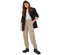 NA-KD Women's Big Pocket Sweatpants, Dark Beige, M UK