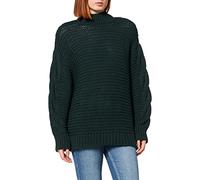 NA-KD Women's Cable Knitted Sweater, Green, 20 UK