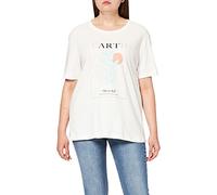 NA-KD Women's Earth Printed T-Shirt, White, X-Small