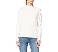 NA-KD Women's High Neck Sweater Shirt, Off White, 2X-Small