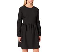 NA-KD Women's Long Sleeve Mini Dress Casual, Black, 18 UK