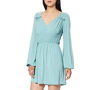 NA-KD Women's Marked Waist Mini Dress Casual, Largeight Green, 12 UK