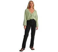 NA-KD Women's Oversized Knitted Cardigan Sweater, Chinois Green, M UK