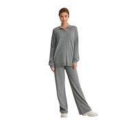 NA-KD Women's Oversized Polo Neck Sweater, Grey, 16 UK
