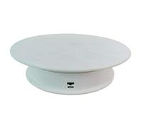 NA/ Marginf 2 Speeds Electric Cake Turntable Display Stand Noiseless Rotating Table Watch Jewelry