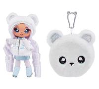 Na Na Na Surprise Cosy Series - Bailey Frost - Polar Bear Fashion Doll Made of Soft Plush with White Hair, Hat, Outfit and Fluffy Pendant Bag - Great Gift for Children from 5 Years 119395EUC
