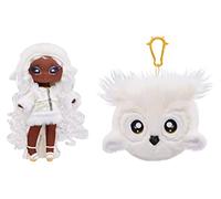 Na Na Na Surprise Cozy Series - EVIE VON HOO - Snow Owl Inspired Soft Plush Fashion Doll with White Hair, Beanie, Outfit, & Fuzzy Clip-On Purse - Collectable - Great Gift for Kids Ages 5+