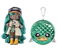 Na! Na! Na! Surprise Glam Series 2 - Mallory Duck Inspired Soft Plush Doll with Green Hair and Metallic Animal Clip-On Bag - Collectable - Gift for Children Aged 5+