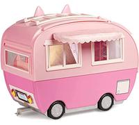 Na! Na! Na! Surprise Kitty-Cat Camper - Pink Camper Vehicle with Cat Ears & Tail - 7 Play Areas Including Full Kitchen, Hammock & Accessories, Doll Car & More