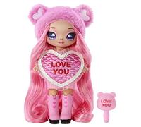 Na! Na! Na! Surprise Sweetest Series Heart-GISELE GOODHEART - Doll Model Outfit Light Pink Hair, 1 Heart Shaped Dress & 1 Brush - Collectible 5+ Years, 581307EUC