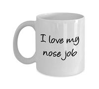 NA Nose Job Mug - Funny Tea Hot Cocoa Coffee Cup - Novelty Birthday Christmas Anniversary Gag Gifts Idea