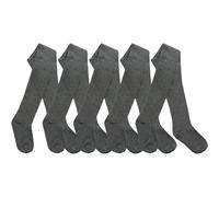 NA Nour Atelier® Girls Cotton Rich School Tights 5 Pack Comfortable Uniform Tights for Girls Stretchable, Durable & Breathable Opaque Tights (UK, Age, 3 Years, 4 Years, Regular, Grey)