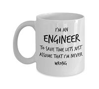 NA Profession Mug Engineer Coffee Mug Funny Cup Tea Gift for Christmas Father's Day Xmas Dad Anniversary Mother's Day Papa Heart Santa