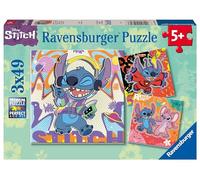 Disney Stitch 49 Piece Jigsaw Puzzle 3 Pack