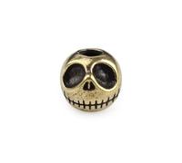 NA Skull Brass Outdoors Tools Beads,Screw Butterfly Bullet Pumpkin Oil Lamp Spider Shield Hammer Pattern Umbrella Rope EDC Lanyard Cross Paracord Bead (G), Small, Yellow, Small, Bronze Brass