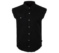 Spiral - Men - Metal Streetwear - Sleeveless Stone Washed Worker Black - X-Large