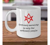 NA Thelema Coffee Mug Ordinary Morality is only for Ordinary People Esoteric Aleister Crowley Quote Ordo Templi Orientis Magick Symbol Gift