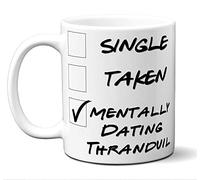 NA unny Thranduil Novelty Movie Lover Gift Mug. Single, Taken. Poster, Men, Women, Birthday, Christmas, Father'S Day, For Fans Of The Hobbit: An Unexpected