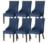 Na Velvet Armchair Covers Stretch Wingback Chair Slipcovers 6PCS Dining & Living Room Accent Chair Protectors Stylish Furniture Decor for Banquets