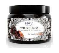 Na’vi Organics Wild Chaga Mushroom Extract Powder 225g | Dual 2-Step Extraction for Maximum Potency | Natural High Anti-oxidants & Immune Support | Premium Quality Vegan Supplement for Daily Wellness