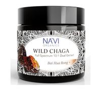Na’vi Organics Wild Chaga Mushroom Extract Powder 80g | Dual 2-Step Extraction for Maximum Potency | Natural High Anti-oxidants & Immune Support | Premium Quality Vegan Supplement for Daily Wellness
