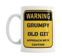 NA Warning Grumpy Old Git Approach with Caution Novelty Coffee Mug Tea Cup