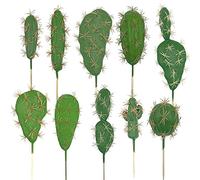 NA Woohome 10 PCS Faux Fake Succulents Artificial Cactus Decor Faux Cactus Cacti Plant Artificial Cactus Succulent Artificial Succulent Plants for Decoration Faux Cactus Plant Bulk