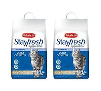 NA1 2 x Bob Martin StayFresh Ultra Clumping Cat Litter Hygeine Liitter 5 Litre