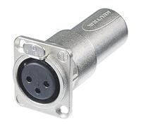 NA3FDM 3 Pin Female to 3 Pin Male Feed Through Panel Mount Adapter