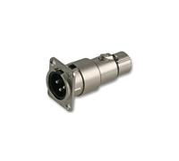 NA3MDF Neutrik XLR Feethrough Adaptor, Plug To Skt
