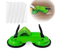 NAACOO Heavy Duty Floor Gap Fixer Tool,45°Striking Surface Floor Gap Repair Tool with Dual Suction Cup,Dual suction power Made of Iron. with 5pcs Sticky Pads for Fixer Laminate/Vinyl Flooring Tools.
