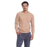 NAADAM Men's The Original Cashmere Crewneck Jumper Sweater, Camel, Large