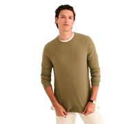 NAADAM Men's The Original Cashmere Crewneck Sweater Pullover, Army Green, XL