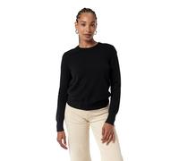 NAADAM The Original Cashmere Crewneck Women's Sweater, Black/White, L