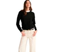 NAADAM Women's The Original Cashmere Crewneck Sweater, Black, XXL