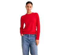 NAADAM Women's The Original Cashmere Crewneck Sweater Pullover, Firecracker Red, M