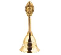 Naag Ghanti for Puja Arti Prayer | Brass Pooja Bell for Temple Home Mandir Diwali Decoration Item | Traditional Religious and Spiritual Item (3.5 Inch Height) - 55 GMS