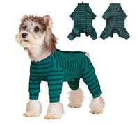 Naapesi Dog Recovery Suit Long Sleeve, Medical Pet Bodysuit Onesie After Surgery, Wound Protector, Cone Alternative Pajamas for Small Medium Dog, Male/Female Puppy Surgical Suit