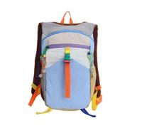 Naapesi Trekking Backpack 25L Lightweight Daypack with Reflectors, blue | High quality washed fabric, reinforced seams, reflective strips, stick attachment, ventilated back, 370 g
