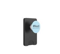 #NaaS No as a Service/Cool Tech Humor Minimalist Slogan PopSockets PopWallet for MagSafe