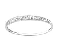 Naava Women White Diamond Anniversary Ring - Size M PR12843W-M