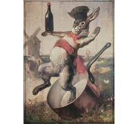NAAYRASA Famous Painting HD Print Picture Abstract Print Artwork Sign of the Cabaret Au Lapin Agile by Andre Gill Mural Poster for Home Decor 60x90cm