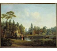 NAAYRASA Famous Painting HD Print Picture Abstract Print Artwork the Hamlet of the Petit Trianon At Versailles Painting by Pierre Wallaert Mural Poster for Home Decor 60x90cm