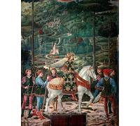 NAAYRASA Famous Painting Paintings Reproduction Picture On Canvas the Byzantine Emperor the Journey of the Magi by Benozzo Di Lese Di Sandro Gozzoli Prints Artwork Picture for Home Decor 60x90cm